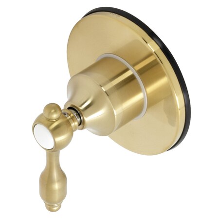 Kingston Brass KS3037TAL Single-Handle Three-Way Diverter Valve with Trim Kit, Brushed Brass KS3037TAL